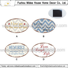 Home Decoration Promotional Oval Heart Shape Custom Fridge Magnet